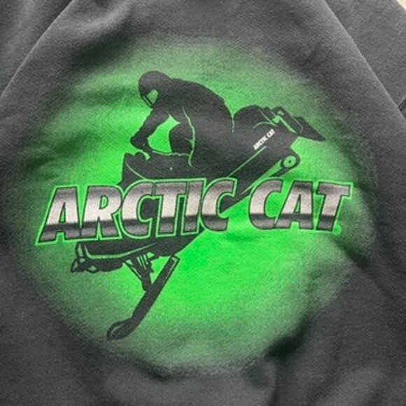 Vintage Arctic Cat Snowmobile Sweatshirt Size L 90s Made In USA Crewneck RARE - Picture 2 of 5